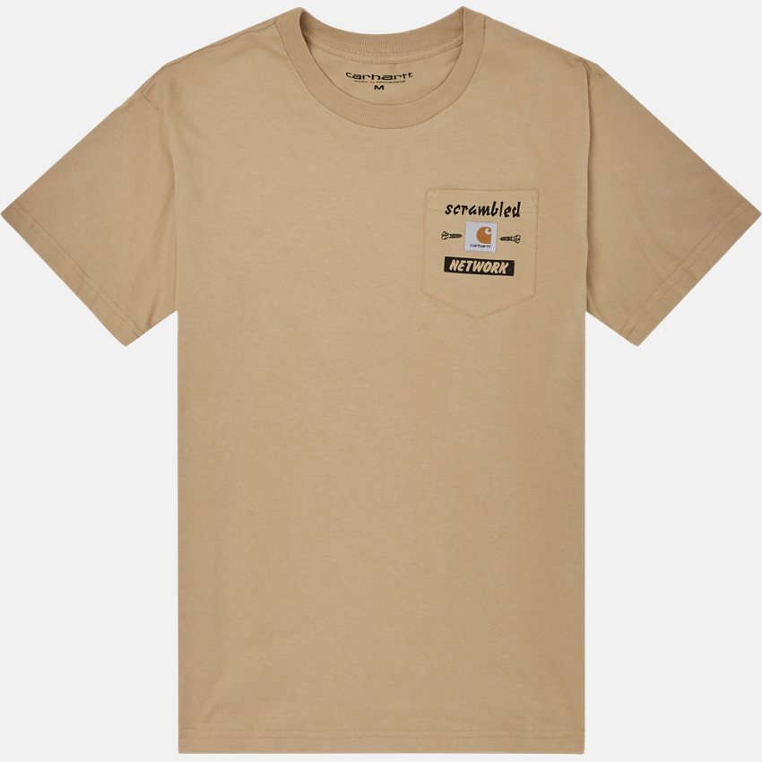 Carhartt WIP T-shirts S/S SCRAMBLE I029983 DUSTY H BROWN